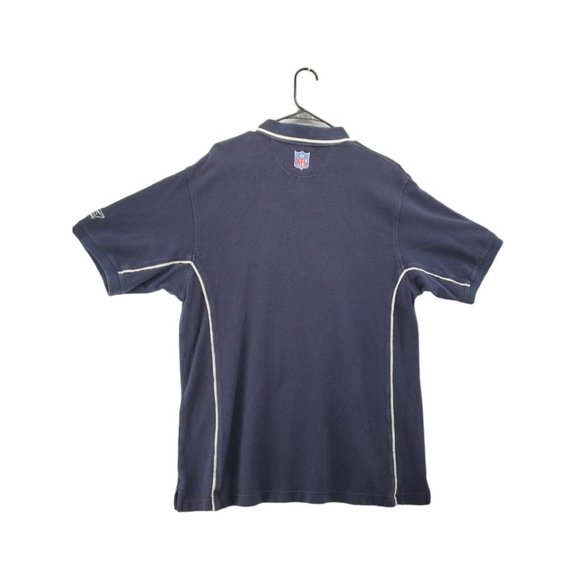 CHICAGO BEARS Shirt Men's Short Sleeve Polo NFL Blue Size Large - Picture 7 of 10